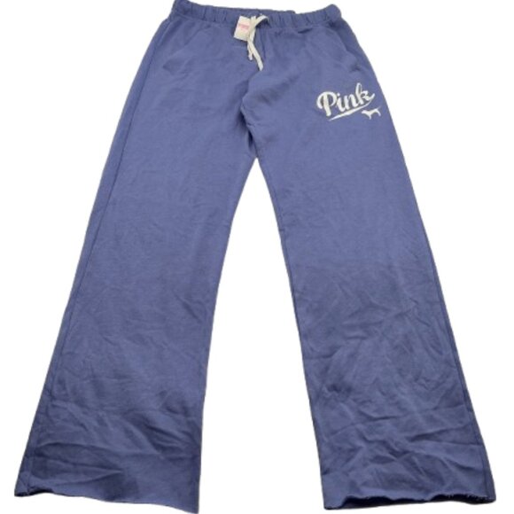 NWT Victoria’s Secret PINK XS Purple Boyfriend Sweatpants Vintage Dog Logo - Picture 1 of 6